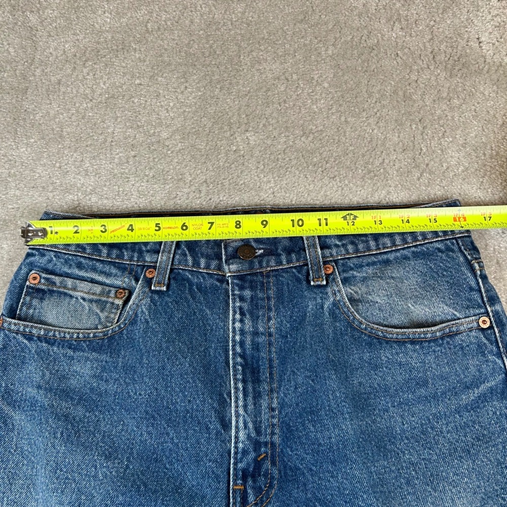 Vintage Levis 505 Jeans Mens 32x31 Blue Medium Wash Regular Fit Straight Leg USA - Picture 13 of 16